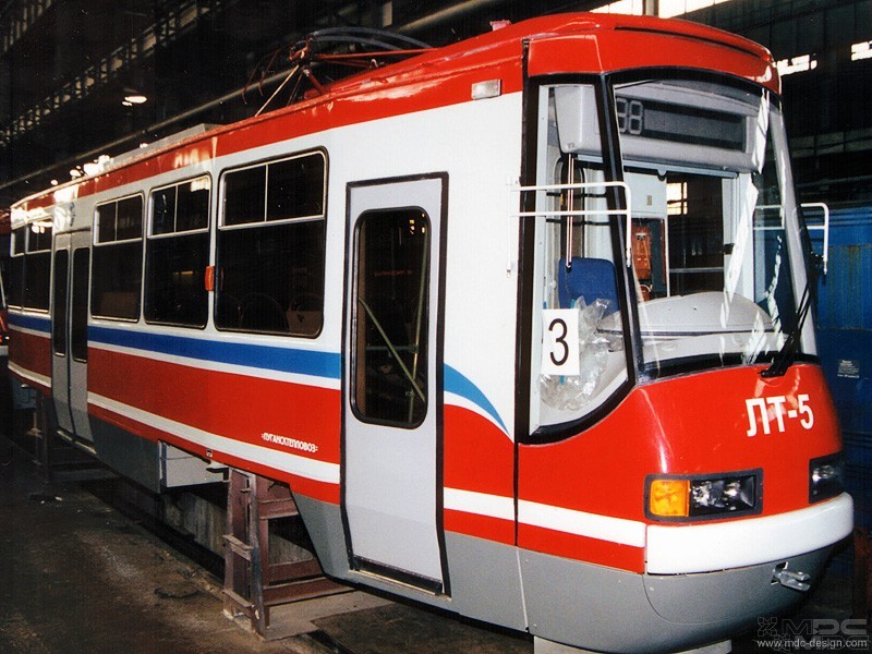 Innenausstattung eines Straßenbahnwagens