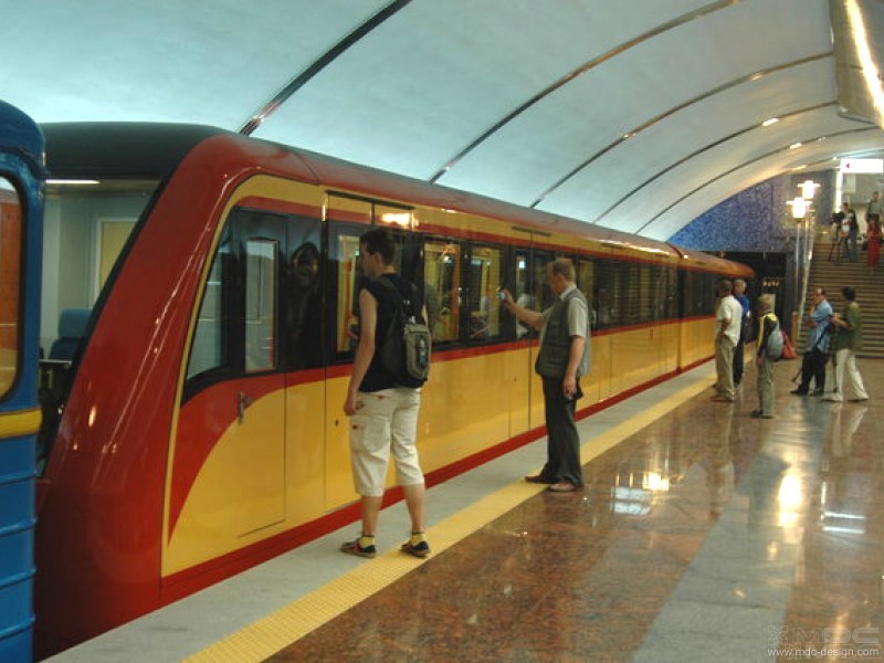 Innen- und Außengestaltung einer neuen Metrowagengeneration